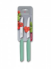Набор ножей для овощей Victorinox Swiss Modern, 2 предмета, мятный 