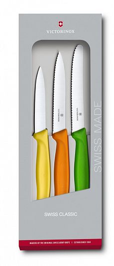 Набор из 3 ножей VICTORINOX 6.7116.31G Swiss Classic разноцветный