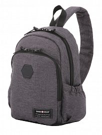 Рюкзак SWISSGEAR 13', cерый, ткань Grey Heather/ полиэстер 600D PU , 25х14х35 см, 12 л 