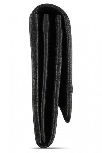 Кошелёк женский BUGATTI Banda, с защитой данных RFID, чёрный, кожа козы/полиэстер, 18,5х2,5х9,5 см 49133501