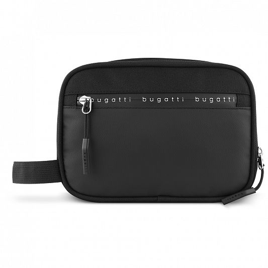 Несессер BUGATTI Blanc Delight, чёрный, нейлон RPET600D/тарпаулин/полиэстер, 22х10х16 см, 2 л 49451201