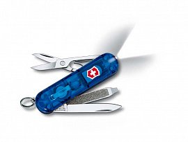 Нож брелок Victorinox Swiss Lite 0.6228.T2 синий полупрозрачный 