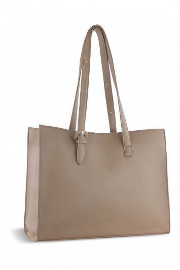 Бизнес-сумка женская наплечная BUGATTI Luna, пудровая, полиуретан, 40,5 x 14 x 30,5 см 49586179