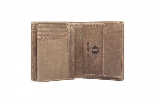 Бумажник KLONDIKE Finn KD1009-02 натуральная кожа коричневый