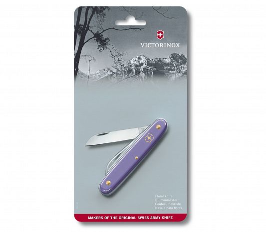 Садовый нож Victorinox EcoLine Floral 3.9050.22B1 фиолетовый блистер