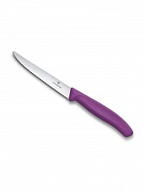 Нож для стейка и пиццы VICTORINOX SwissClassic 6.7235.C1 серрейтор 11 см фиолетовый 
