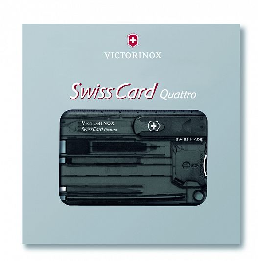 Швейцарская карточка VICTORINOX SwissCard Quattro 0.7233.T3 14 функций