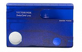 Корпус швейцарской карточки VICTORINOX Lite C.7322.T2 полупрозрачный синий 