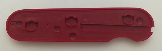 Накладка передняя для ножа Wenger 85мм с металлическим крестом красная PD-008-2
