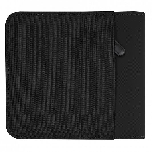 Бумажник VICTORINOX Travel Essentials Bi-Fold Wallet, с защитой от сканирования RFID, чёрный, полиэстер, 11x2x10 см 653363