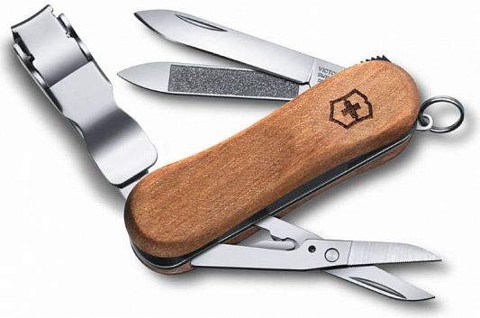 Нож-брелок Victorinox Nail Clip Wood 580 0.6461.63