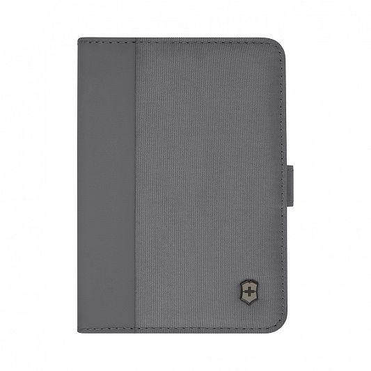 Обложка для паспорта VICTORINOX Travel Essentials, с защитой от сканирования RFID, серая, полиэстер, 11x1x15 см 653362