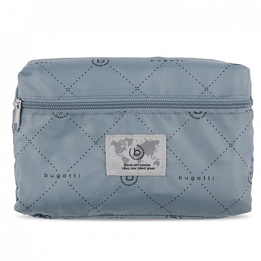 Несессер BUGATTI Blanc Delight, чёрный, нейлон RPET600D/тарпаулин/полиэстер, 24х9х21 см, 3,6 л 49451301