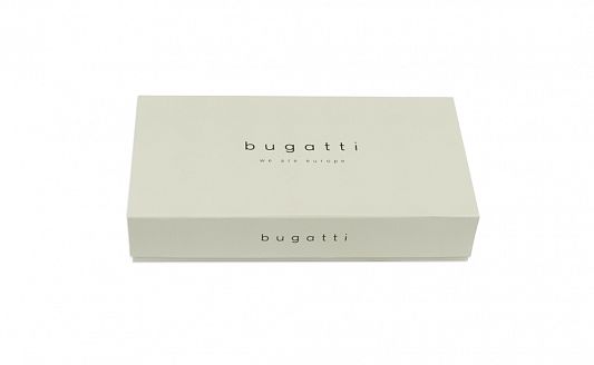 Кошелёк женский BUGATTI Elsa, с защитой данных RFID, чёрный, воловья кожа/полиэстер, 19х3х10,5 см 49462901