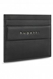 Портмоне для кредитных карт BUGATTI НОМ | NOME, с защитой данных RFID, черное, натуральная воловья кожа, 10,2х0,3х8,2 см 49160701 