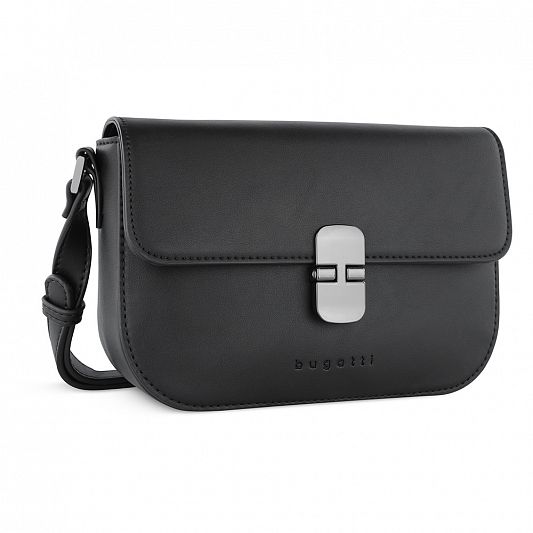 Сумка женская BUGATTI NELA, черная, полиуретан, 22х8х15,5 см 49384801