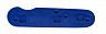 Накладка передняя для ножа Wenger 85мм с крестом синяя PD-023-1