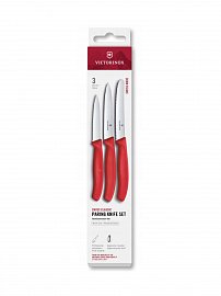 Набор ножей для овощей Victorinox Swiss Classic, 3 предмета, 6.7111.34C1 красный 