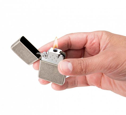 Газовый вставной блок для широкой зажигалки Zippo, одинарное жёлтое пламя, нержавеющая сталь 65807