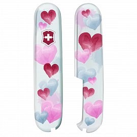 Набор накладок для ножей Victorinox 91 мм Hearts - Сердечки 