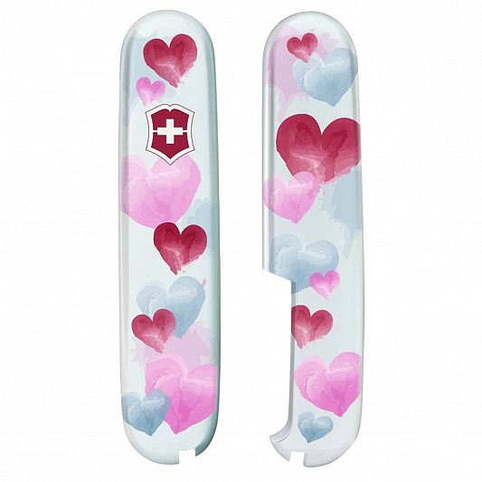 Набор накладок для ножей Victorinox 91 мм Hearts - Сердечки