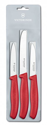 Набор из 3 ножей VICTORINOX Swiss Classic 6.7111.3 красный