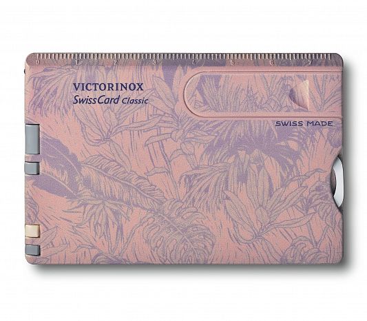 Швейцарская карточка Victorinox SwissCard Classic 0.7155 розовая