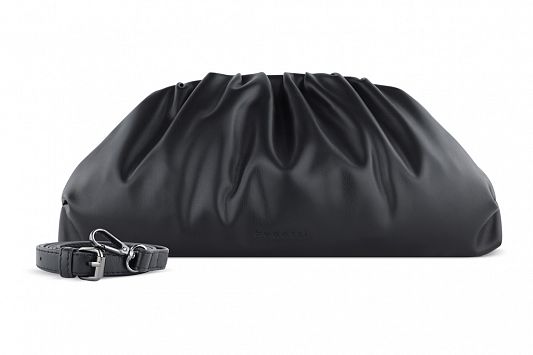 Сумка-пауч женская большая BUGATTI Mila, черная, полиуретан, 42 x 11 x 25 см 49509001