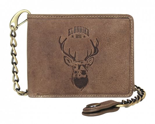 Бумажник KLONDIKE «Harry Deer», натуральная кожа в светло-коричневом цвете, 13 х 10 х 3 см KD1015-02