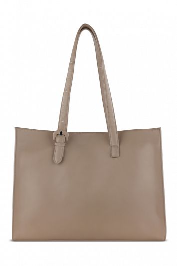 Бизнес-сумка женская наплечная BUGATTI Luna, пудровая, полиуретан, 40,5 x 14 x 30,5 см 49586179