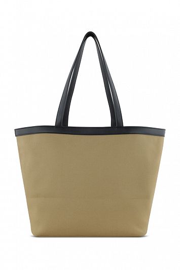 Сумка-тоут женская средняя BUGATTI Elena, песочная, канвас, полиуретан, 48 x 20 x 30 см 49598145