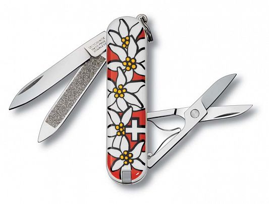 Нож брелок Victorinox 0.6203.840 Classic Edelweiss