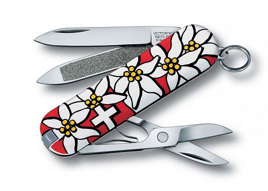 Нож брелок Victorinox 0.6203.840 Classic Edelweiss
