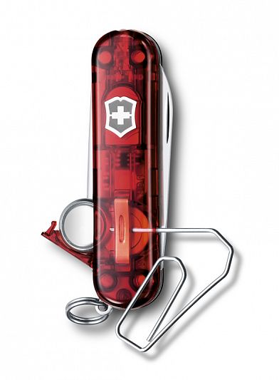 Нож-брелок Midnight Manager@work 58 мм с USB 3.0 /3.1 полупрозрачный красный 4.6336.TG16