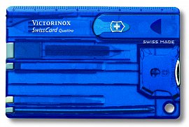Швейцарская карточка VICTORINOX SwissCard Quattro 0.7222.T2 14 функций 