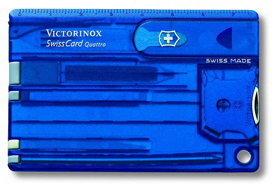 Швейцарская карточка VICTORINOX SwissCard Quattro 0.7222.T2 14 функций