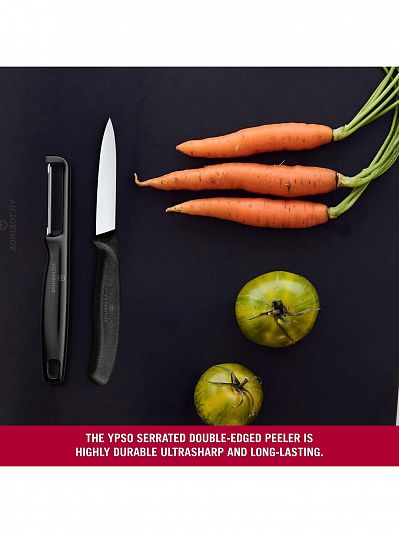 Набор для чистки овощей Victorinox Swiss Classic 2 предмета, черный, 6.7113.21