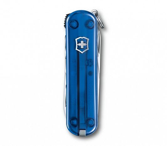 Нож-брелок VICTORINOX NailClip 580 0.6463.T2 полупрозрачный синий 65 мм