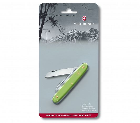 Садовый нож Victorinox EcoLine Floral 3.9050.47B1 салатовый блистер