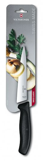 Нож разделочный VICTORINOX SwissClassic 6.8003.15B черный 15 см