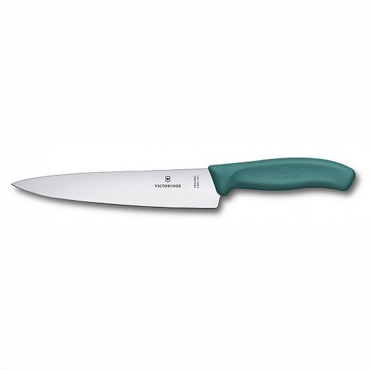 Нож разделочный VICTORINOX Swiss Classic, 19 см, зелёный 6.8004.19C1B