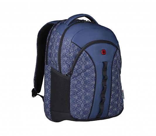 Стильный рюкзак WENGER Sun 610214 синий со светоотражающим принтом 27 л