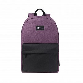 Влагозащитный рюкзак TORBER T8965-PUR-BLK GRAFFI, фиолетовый с карманом черного цвета 17 л 