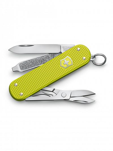 Коллекционный нож-брелок VICTORINOX Classic Alox LE 2023 58 мм, желтый, 0.6221.L23