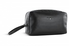 Несессер дорожный BUGATTI Romeo, черный, воловья кожа/полиэстер, 25х11х15 см, 3,5 л 49413901 