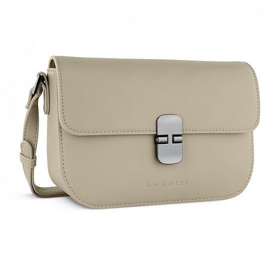 Сумка женская BUGATTI NELA, бежевая, полиуретан, 22х8х15,5 см 49384850