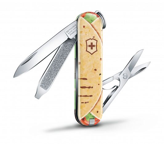 Нож брелок VICTORINOX 0.6223.L1903 Mexican Tacos - Мексиканские Тако