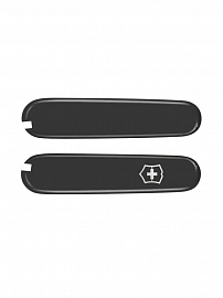 Набор ЗЕРКАЛЬНЫХ накладок для ножей Victorinox 84 мм C.2603.8 C.2303.6 черные 