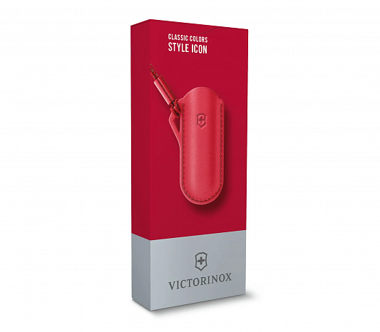 Чехол VICTORINOX 4.0670 "Style Icon" для ножей 58 мм, кожаный, красный