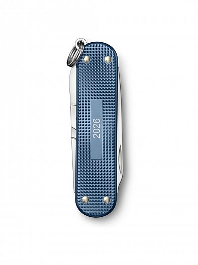 Коллекционный нож-брелок VICTORINOX Classic Alox LE 2025 58 мм, Glacial Blue, 0.6221.L26